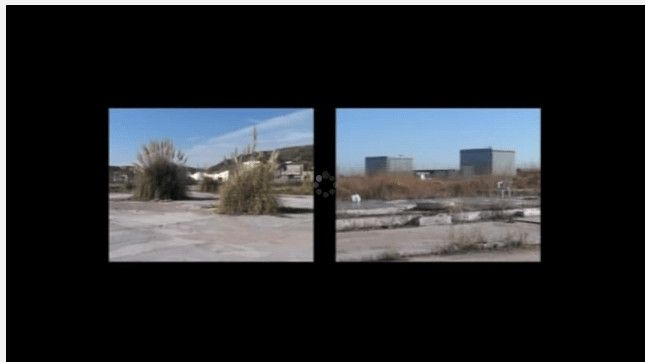 Video instalación de Nostalgia periurbana